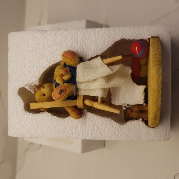 NIB Cherished Teddies Joseph Figurine, Item #476471, Baby on Chair with Blankie - Picture 2 of 7